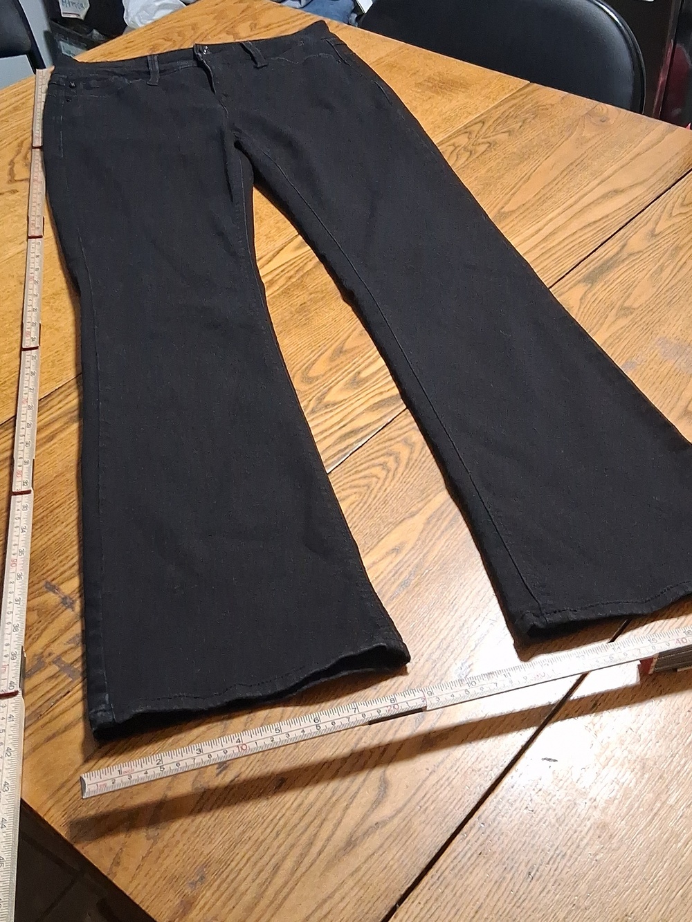 CURVE APPEAL Jeans Womens 6 /28 BLACK BOOT BOOTCUT CUT Preowned Used HIGH RISE